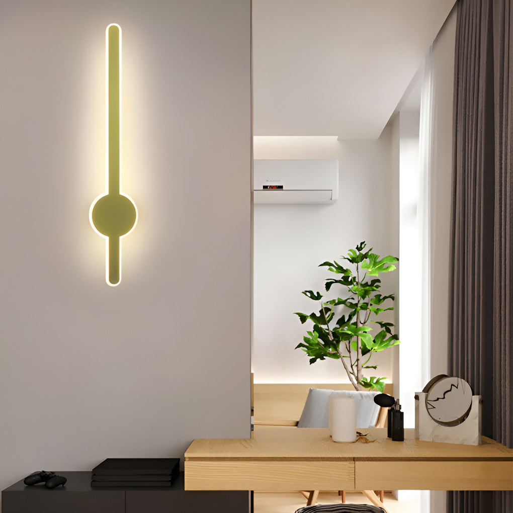 Long Strip LED Contemporary Wall Light, Bedroom Wall Sconce, detail 4
