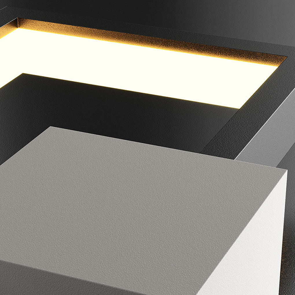 Box Three-color Light LED Nordic Wall Light, Bedroom Wall Sconce, detail 14