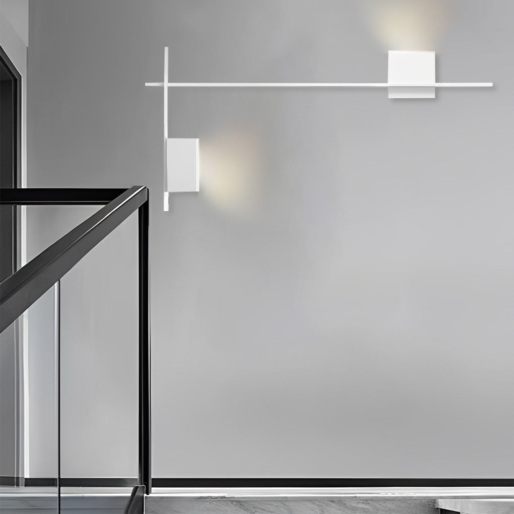 Creative Square Strip Three Step Dimming LED Nordic Wall Light, Bedroom Wall Sconce, detail 2