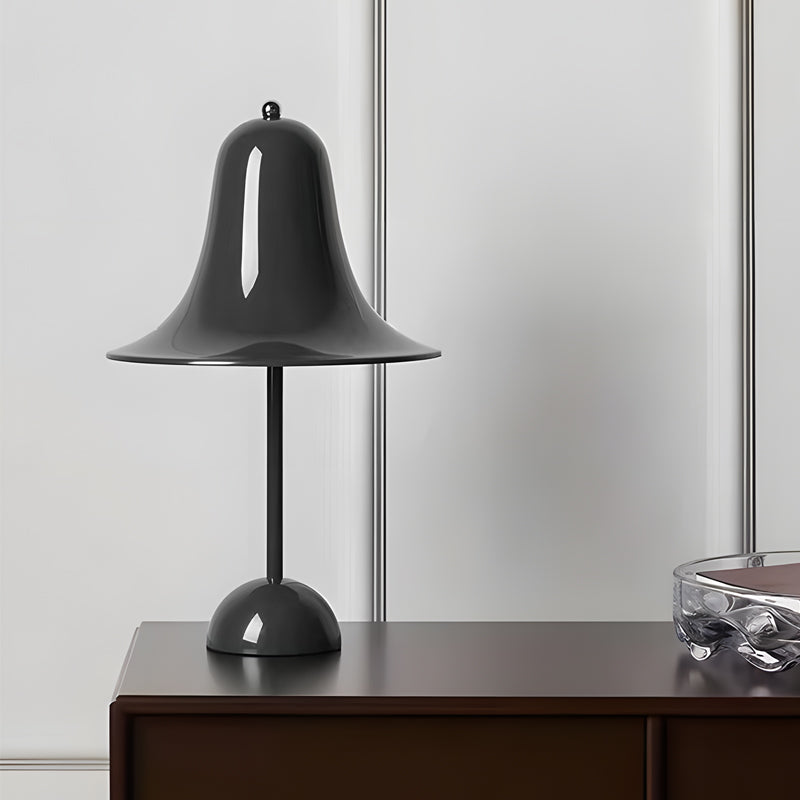 Polished Iron LED Nordic Portable Hat Table Light, Bedside Table Lamp, detail 8