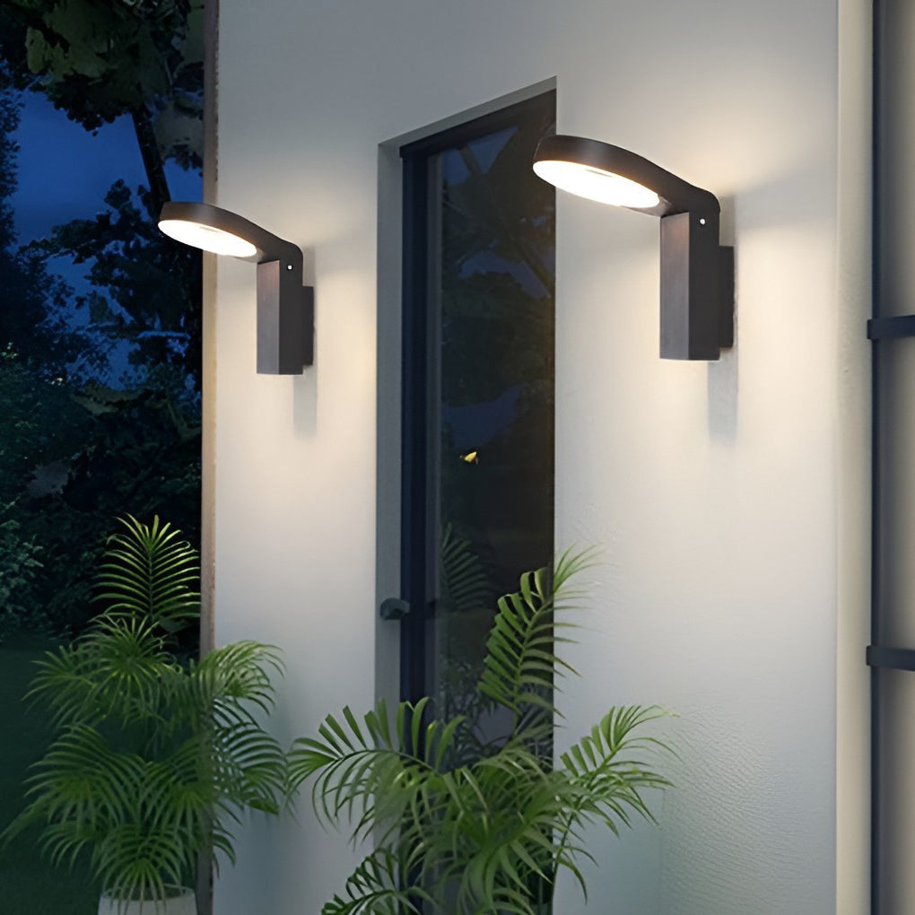 Spoon-shaped Waterproof 18W LED Black Contemporary Wall Light Pathway Lights, Wall Sconce, detail 10