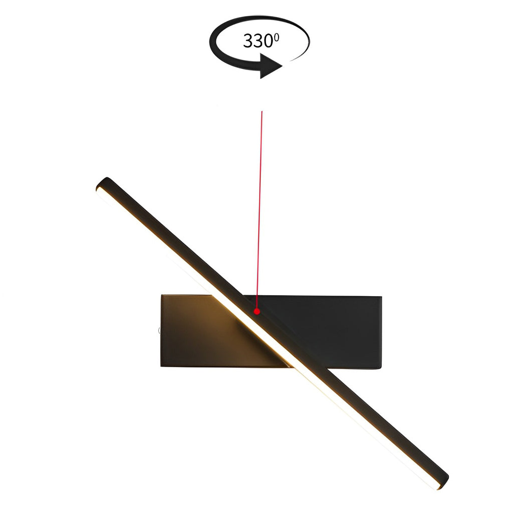 330° Rotatable Creative Strip LED Contemporary Wall Light, Bedroom Wall Sconce, detail 14