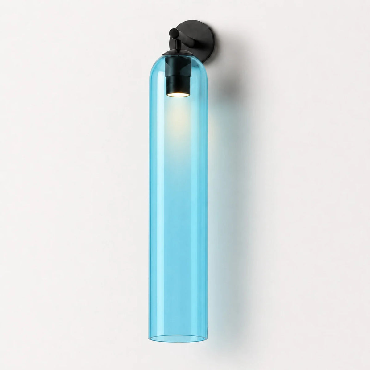 Cylindrical Art Glass Wall Light
