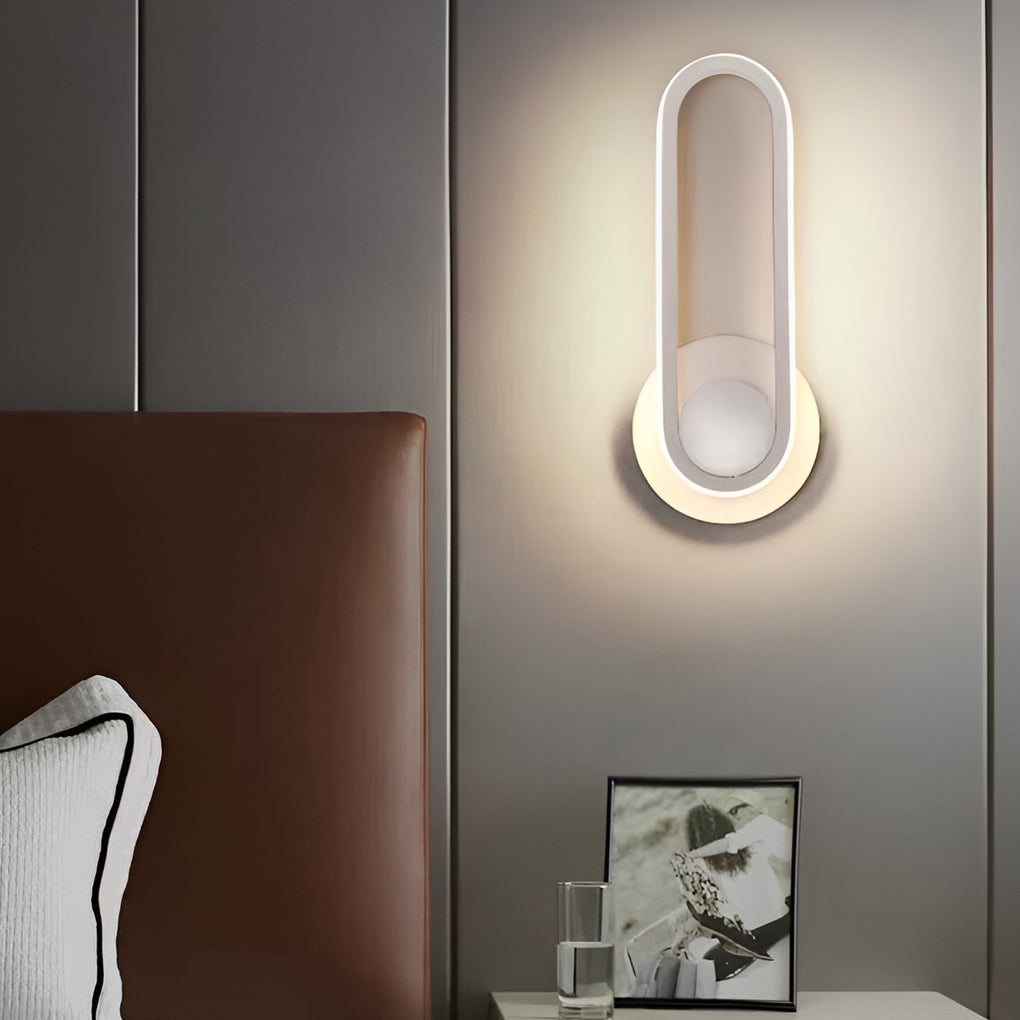 330° Rotatable Rounded Box LED Nordic Wall Light, Bedroom Wall Sconce, detail 11