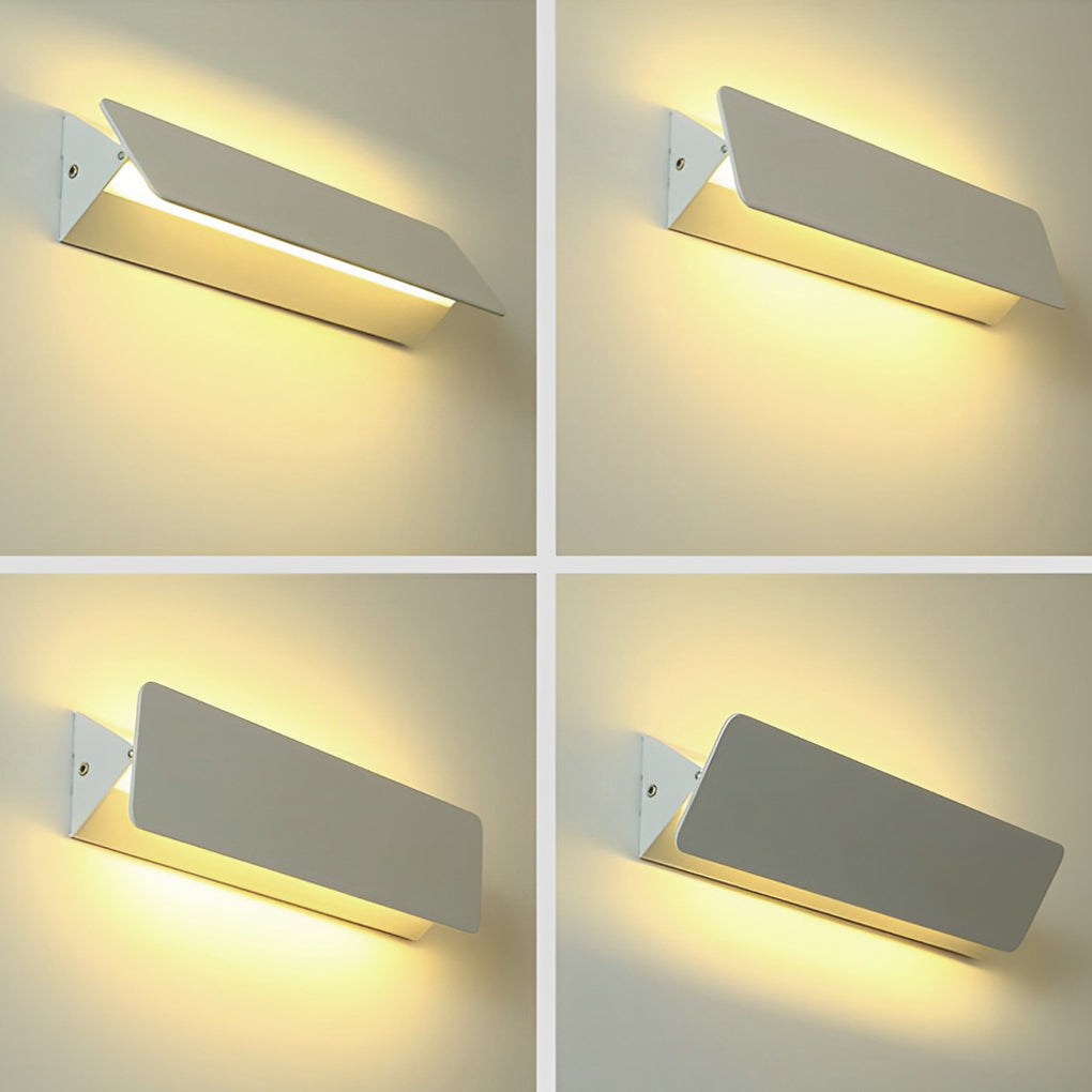 270° Rotatable Adjustable Box Strip LED White Nordic Wall Light, Bedroom Wall Sconce, detail 8