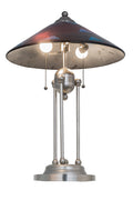 Deco Ball Plum Crazy 26 Inch 2-Light 26.00" Nickel Table Lamp front view