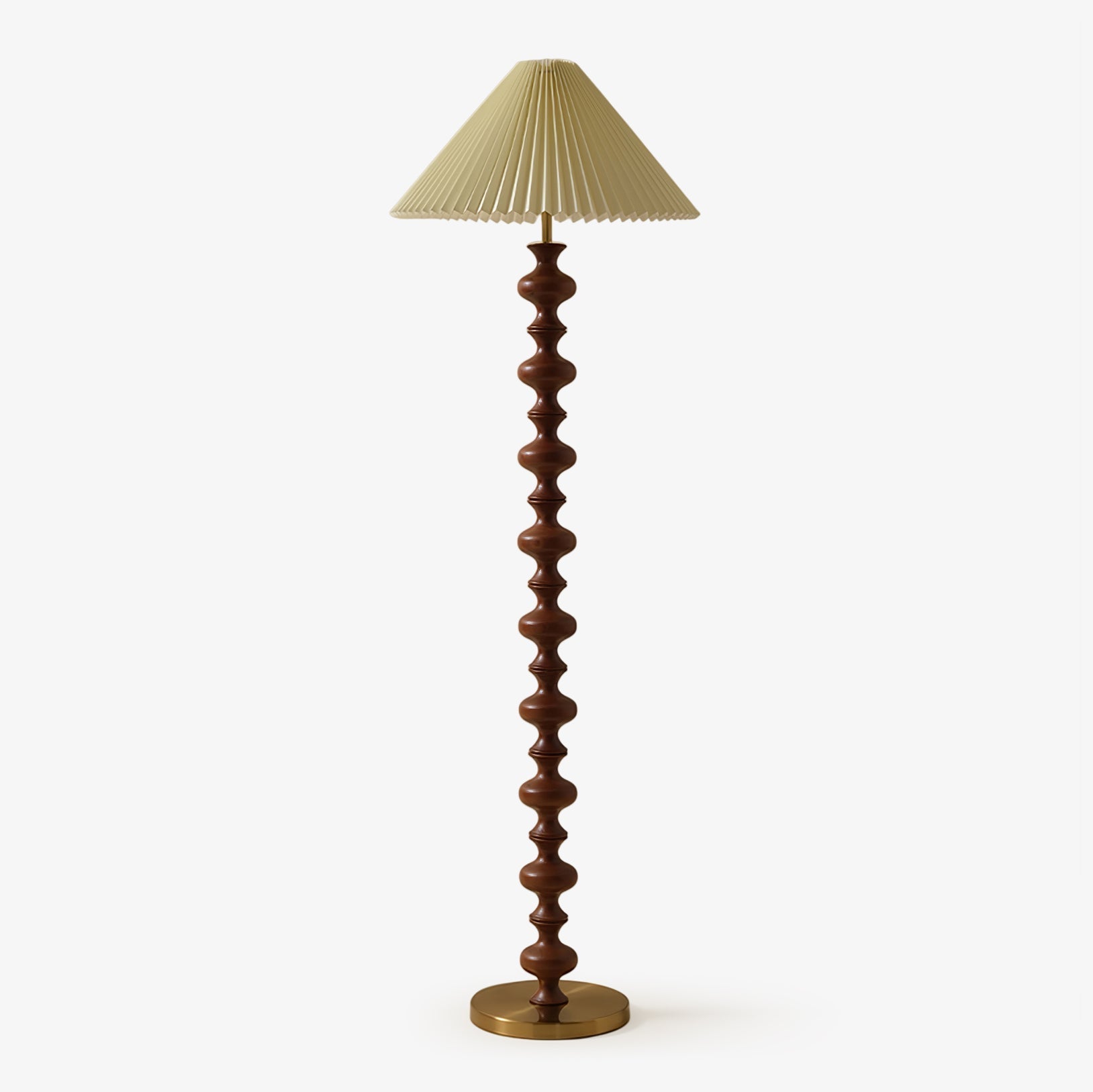 Sculpted Rhythm Wood Floor Light, Floor Lamp, Metal, Dia 50cm x H 148cm
