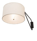 Cilindro 2-Light 24.50" Solar Black & Gold Matte LED Wall Sconce front view