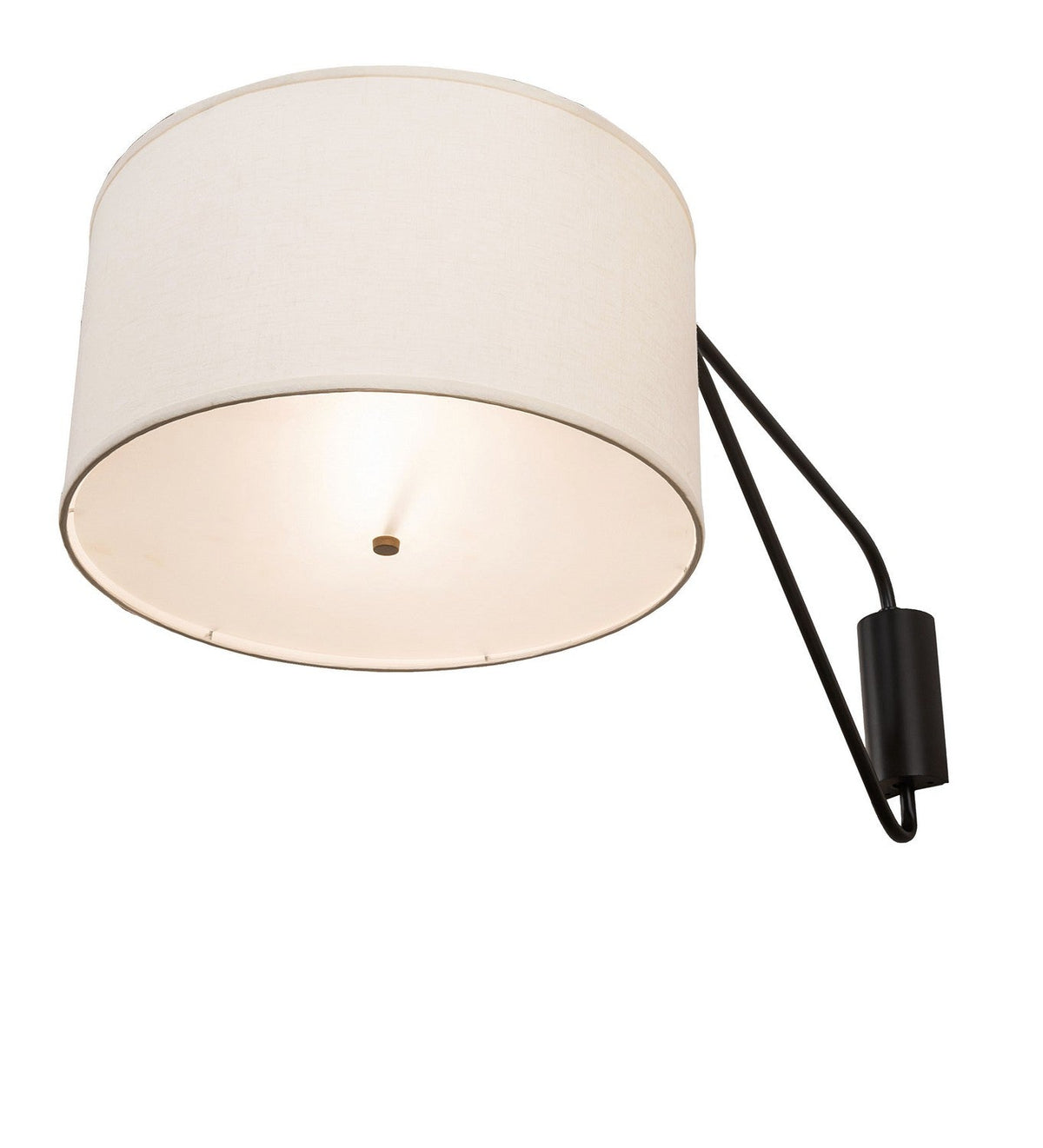 Cilindro 2-Light 24.50" Solar Black & Gold Matte LED Wall Sconce front view