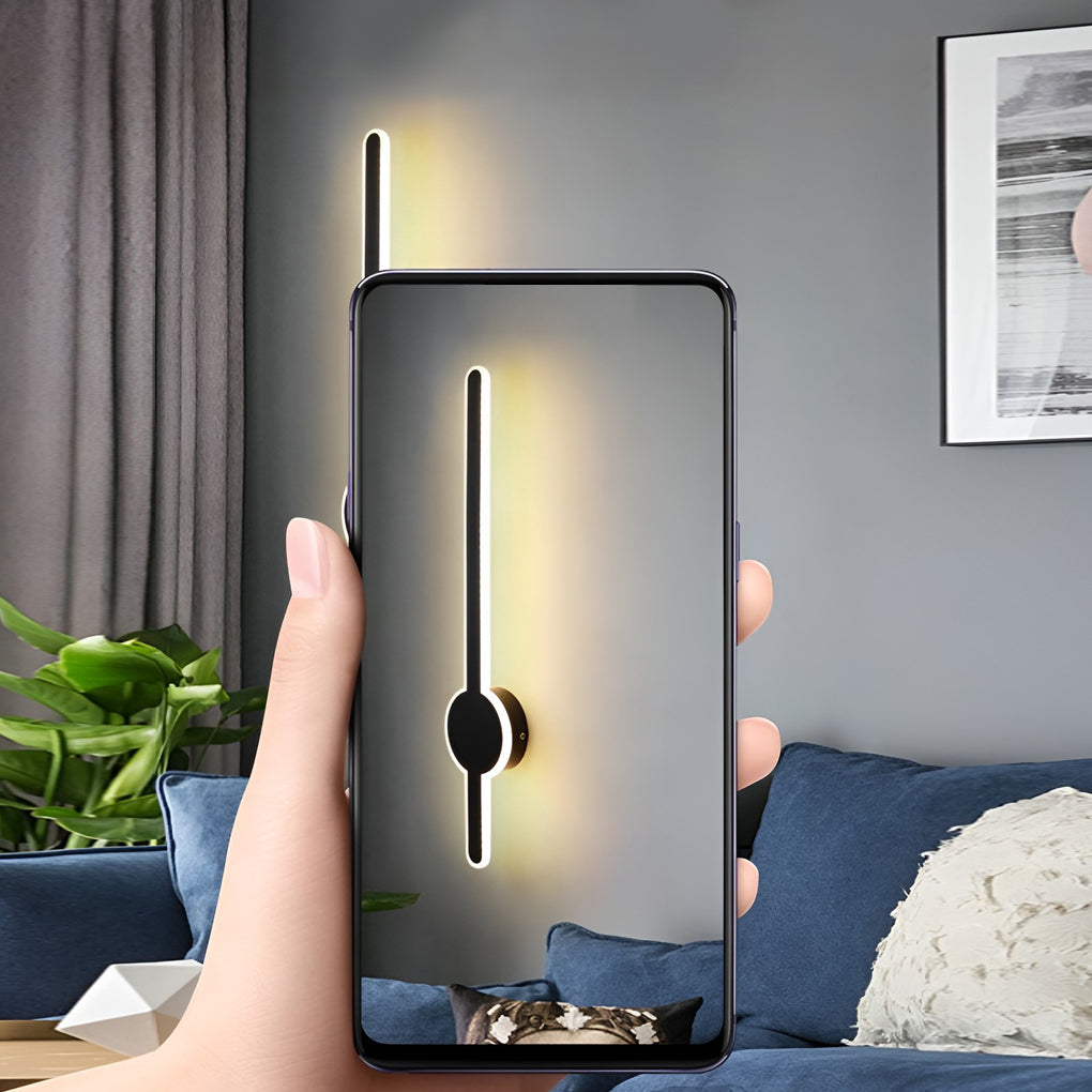 Long Strip LED Contemporary Wall Light, Bedroom Wall Sconce, detail 6