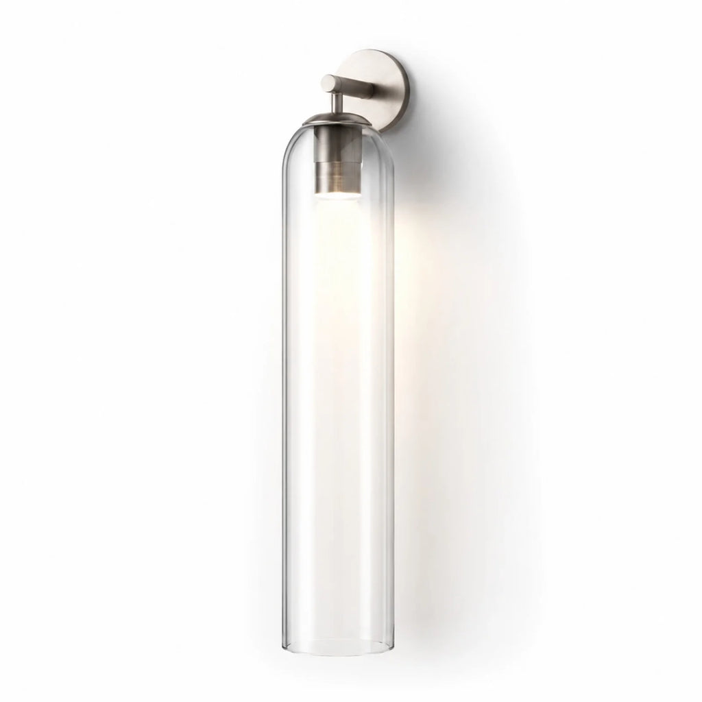 Cylindrical Art Glass Wall Light