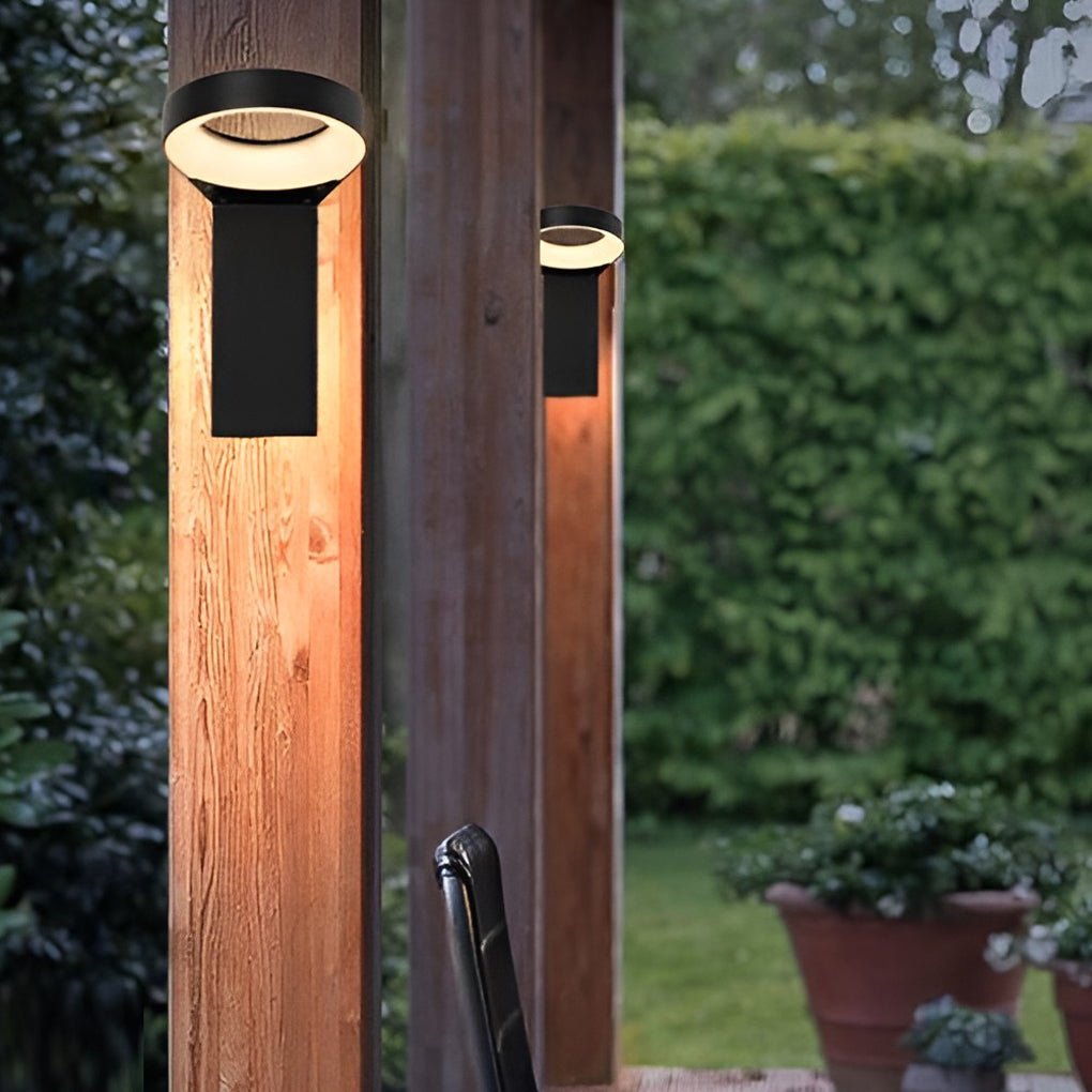 Spoon-shaped Waterproof 18W LED Black Contemporary Wall Light Pathway Lights, Wall Sconce, detail 11
