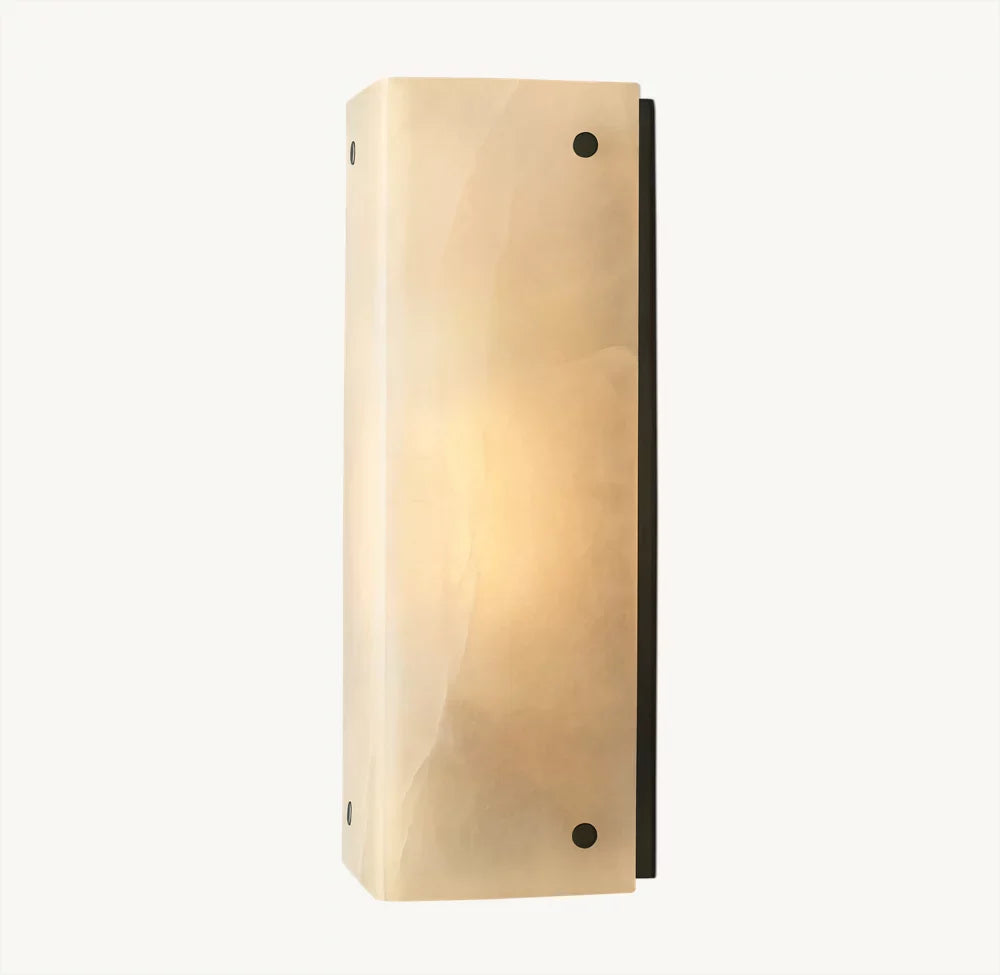 Reynard Alabaster Wall Light, Bathroom Wall Sconce, detail 8