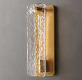 Calamette Glass Wall Light, Bathroom Wall Sconce, Dimensions 12"