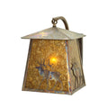 14" Wide Single Light Lantern Wall Light, Bedroom Wall Sconce, Dimensions: Height: 20"