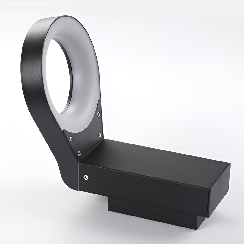 Spoon-shaped Waterproof 18W LED Black Contemporary Wall Light Pathway Lights, Wall Sconce, detail 16