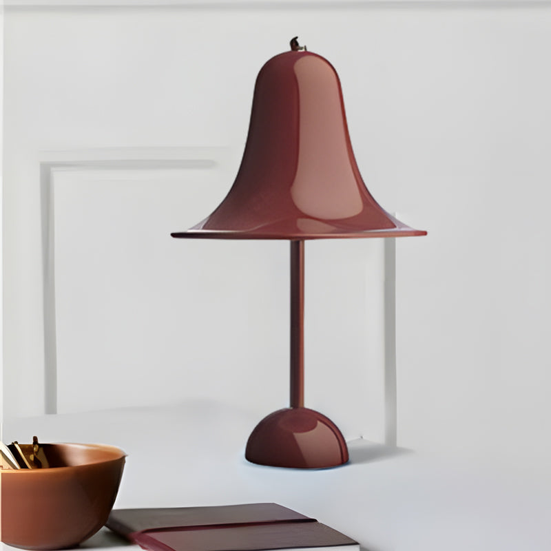 Polished Iron LED Nordic Portable Hat Table Light, Bedside Table Lamp, detail 4