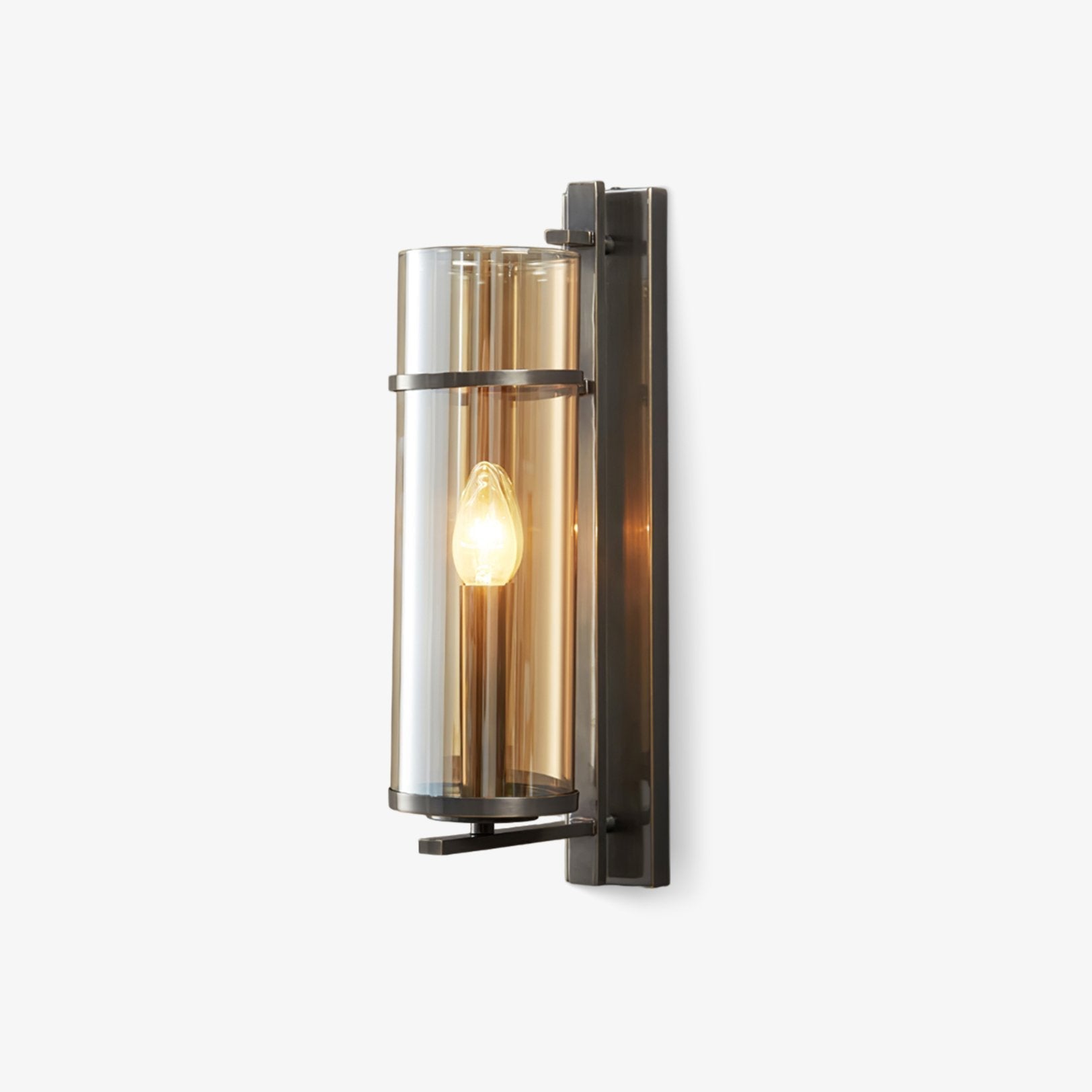 Amalfi Wall Light - Dia 10cm x H 40cm Metal, Hardwired Wall Sconce