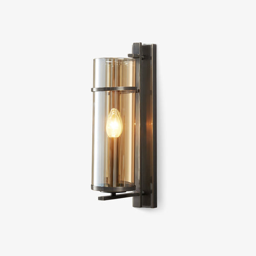 Amalfi Wall Light - Dia 10cm x H 40cm Metal, Hardwired Wall Sconce
