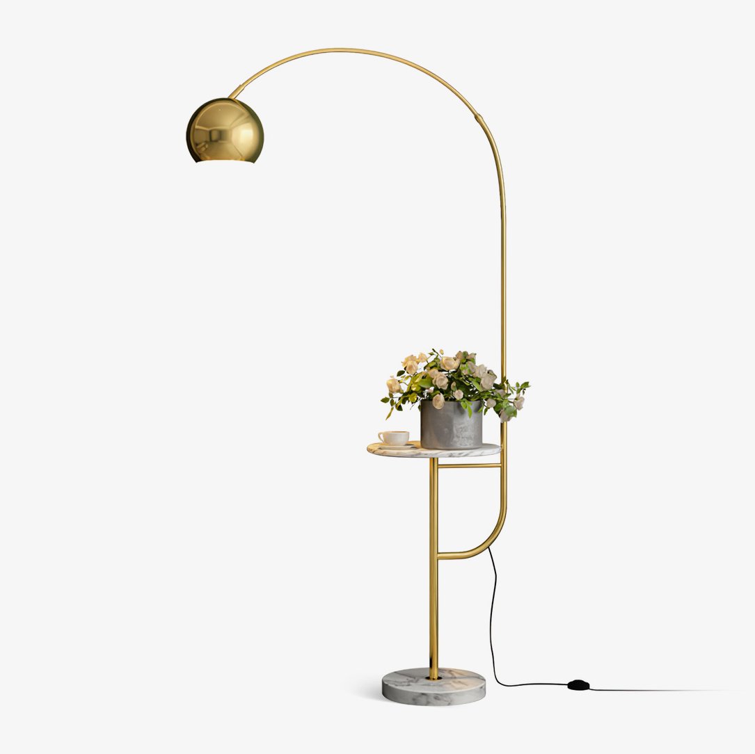 Arc Nightstand Floor Light, Floor Lamp, Metal, Dia 80cm x H 150cm