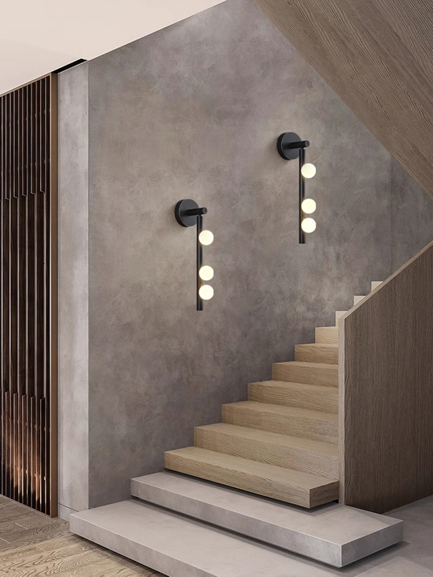 Brass Glass Tube Plug-In Wall Light, Plug-In Wall Sconce, detail 96