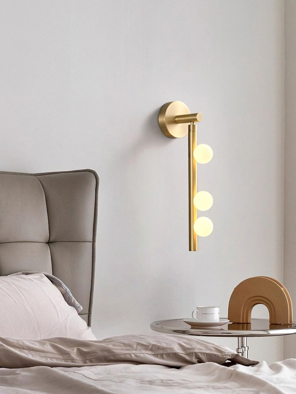 Brass Glass Tube Plug-In Wall Light, Plug-In Wall Sconce, detail 94
