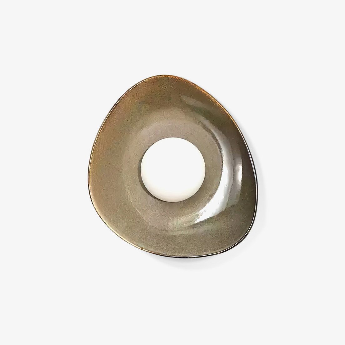 Pebble Disc Wall Light, Hardwired Wall Sconce, Ceramics, Dia 20cm x H 30cm