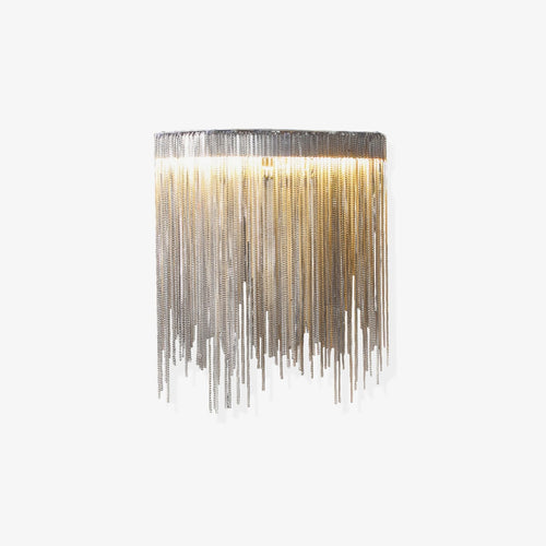 Cadena Tassel Wall Light, Hardwired Wall Sconce, Metal, L 26cm x W 13cm x H 27cm