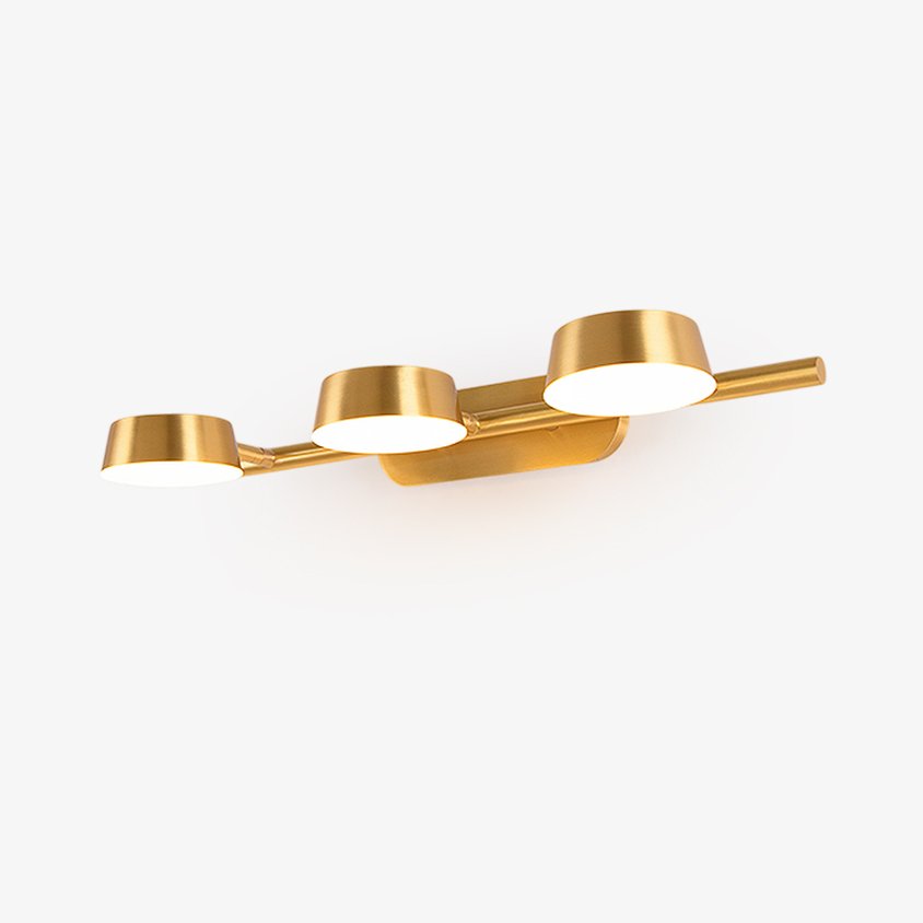 Eleanor Vanity Wall Fixture, Bathroom Vanity Light, Brass, L 20cm x H 6.5cm