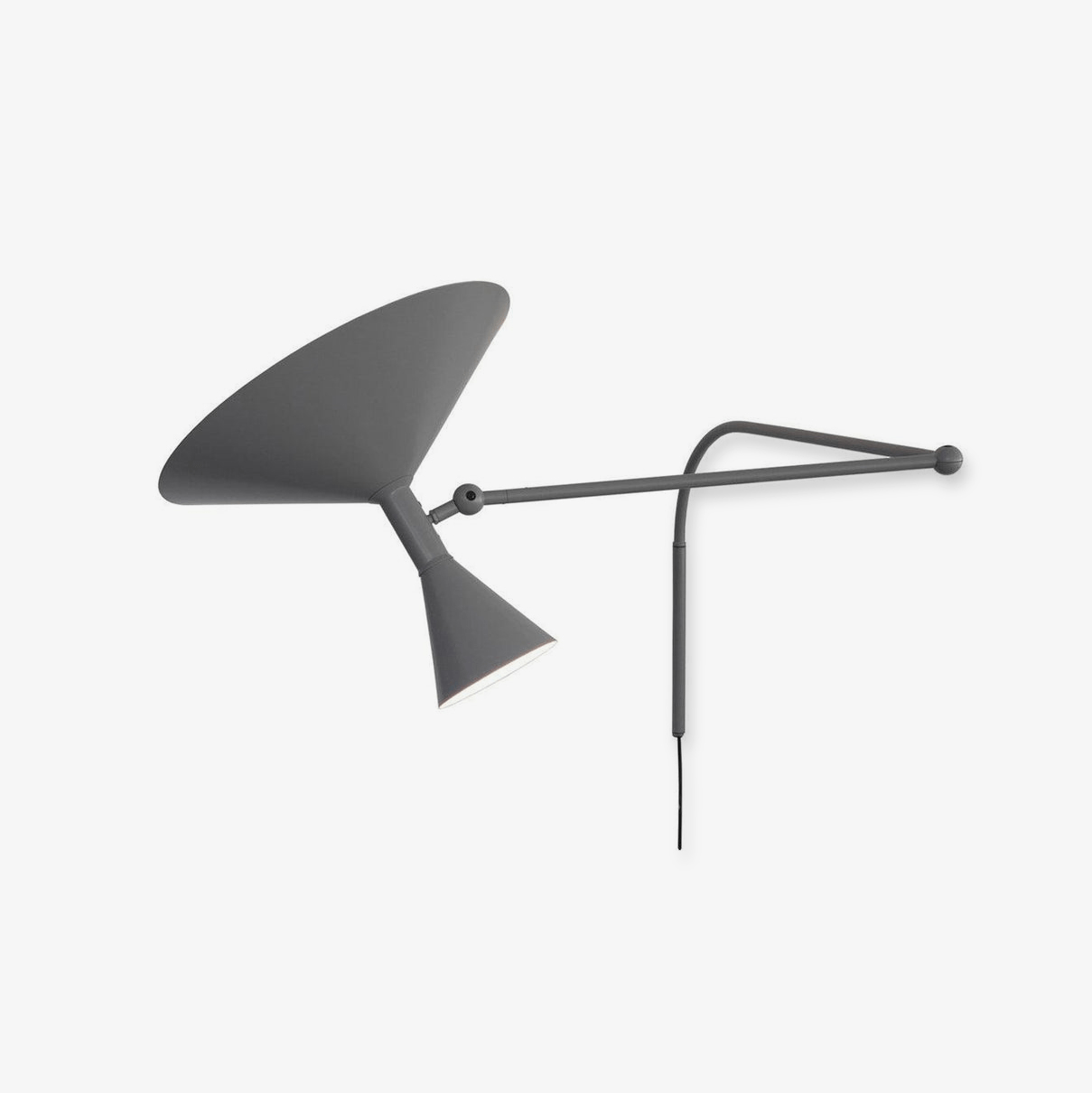 Marseille Plug-In Wall Light, Plug-In Wall Sconce, Metal, Dia 30cm x W 70cm x H 38cm