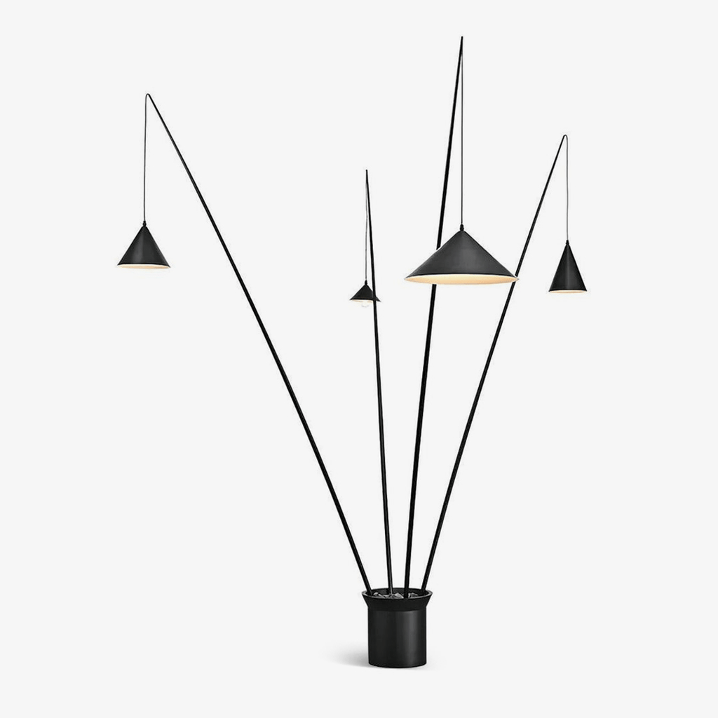 Arlo Floor Light, Floor Lamp, Metal, L 100cm x H 230cm