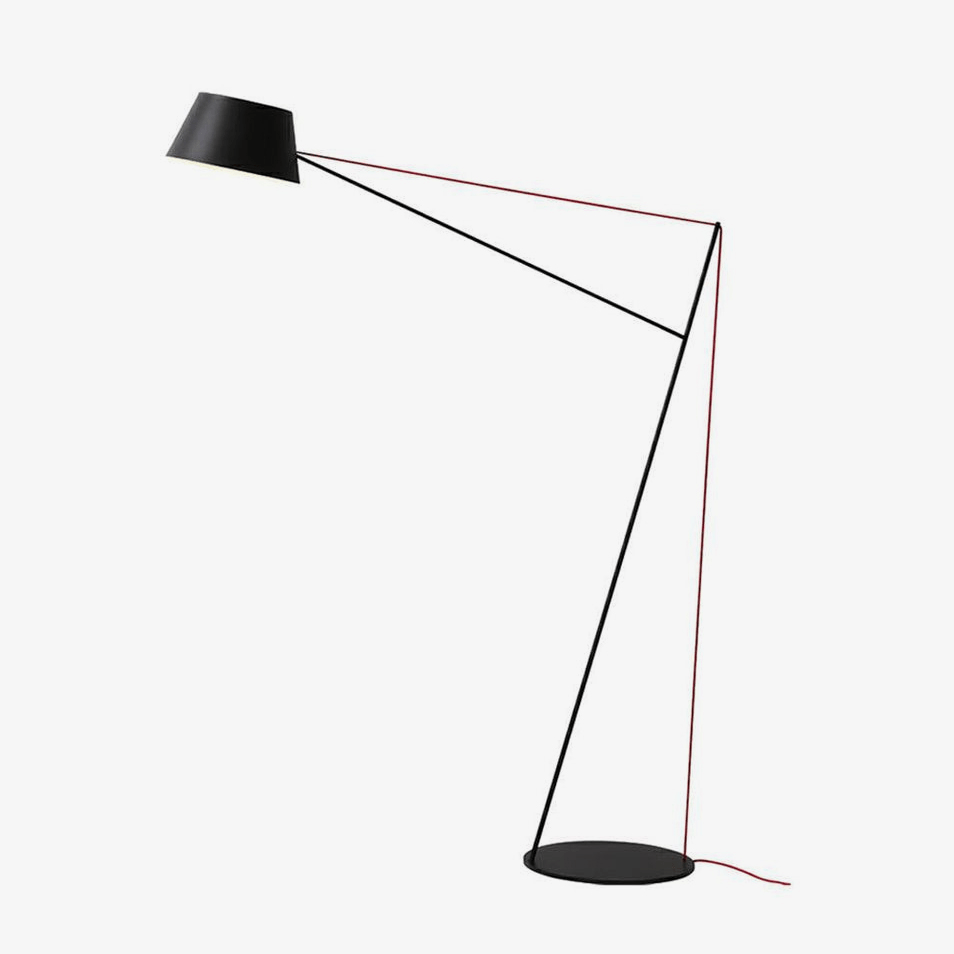 Spar Floor Light, Floor Lamp, Metal, L 152cm x H 180cm