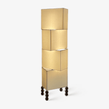 Cubia Fabric Floor Light, Floor Lamp, Metal, Dia 38cm x H 130cm