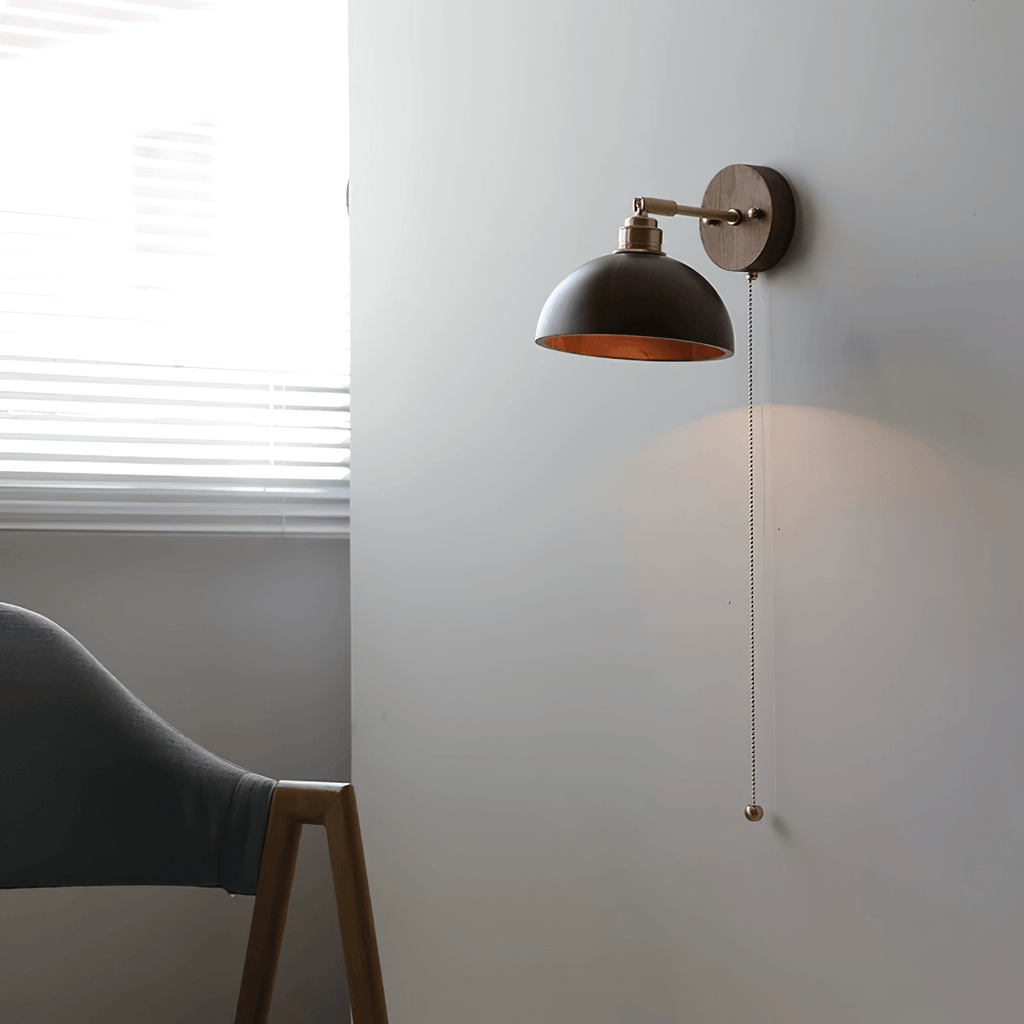 Rhett Pull Wall Light, Hardwired Wall Sconce, detail 3