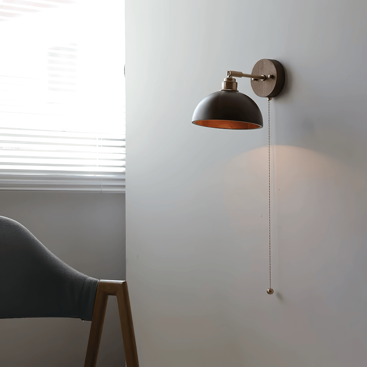 Rhett Pull Wall Light, Hardwired Wall Sconce, detail 3