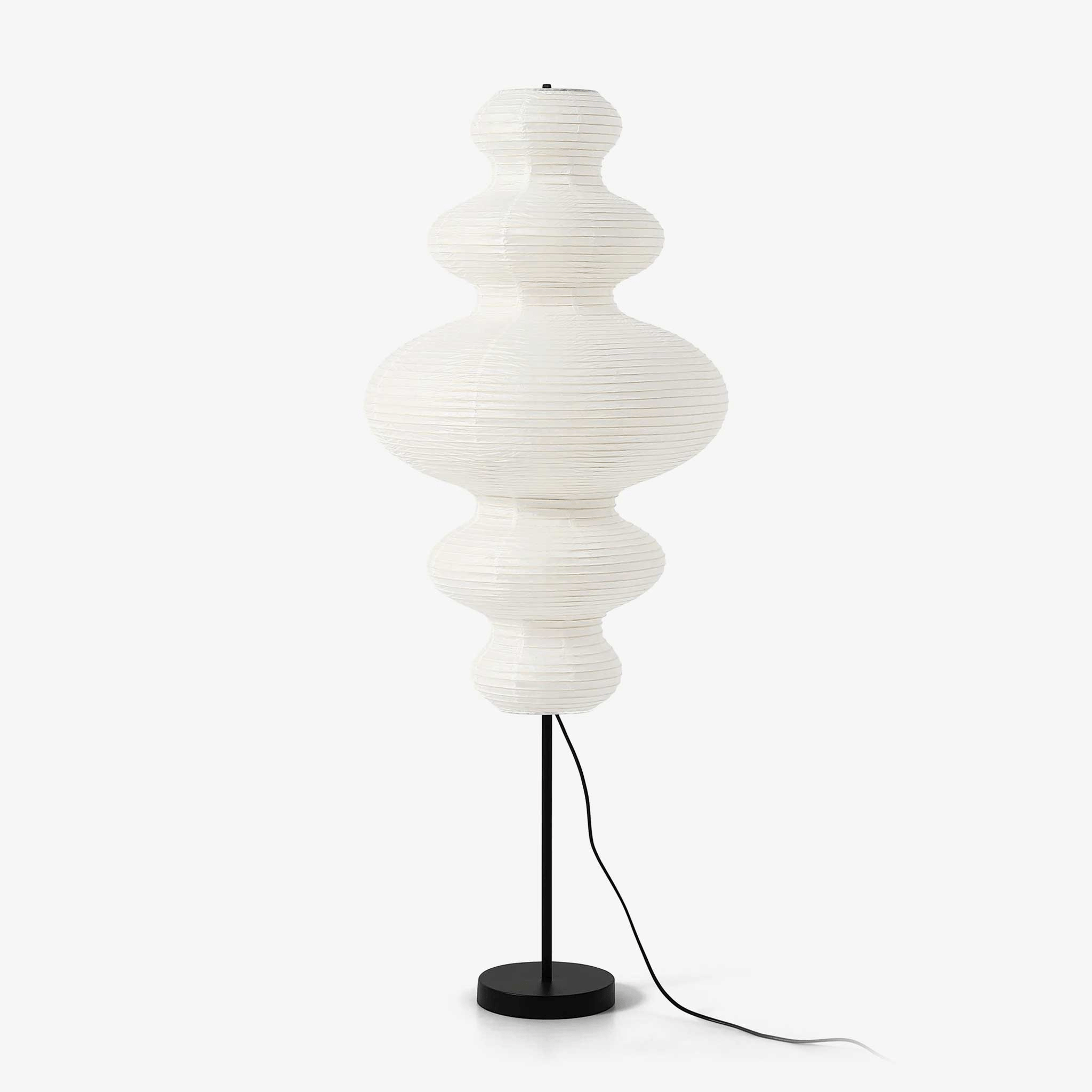 Akari Juni Floor Light, Floor Lamp, Rice paper, Dia 45cm x H 118cm