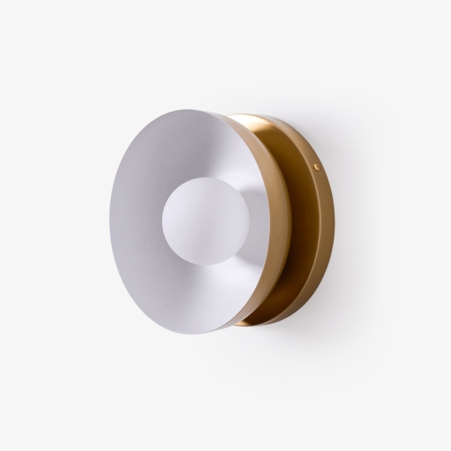 Solar Eclipse Wall Light, Hardwired Wall Sconce, Brass, Dia 20cm x H 10cm
