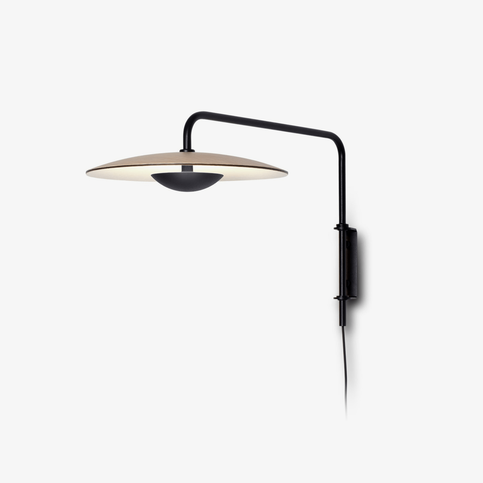 Ginger Plug-In Wall Light, Plug-In Wall Sconce, Metal, Dia 35cm x H 41cm