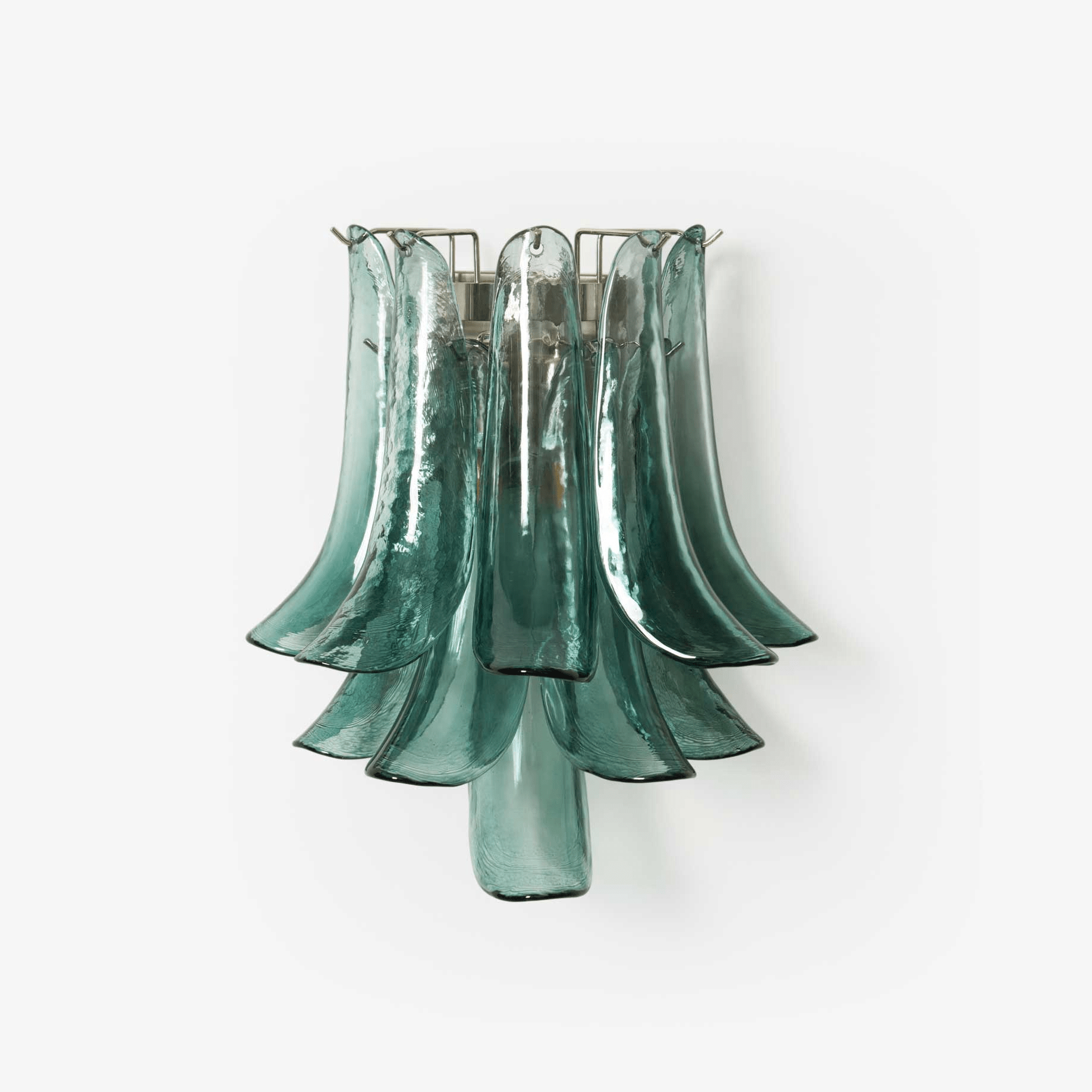 Petalo Glass Wall Light, Hardwired Wall Sconce, Metal, Dia 35cm x H 42cm