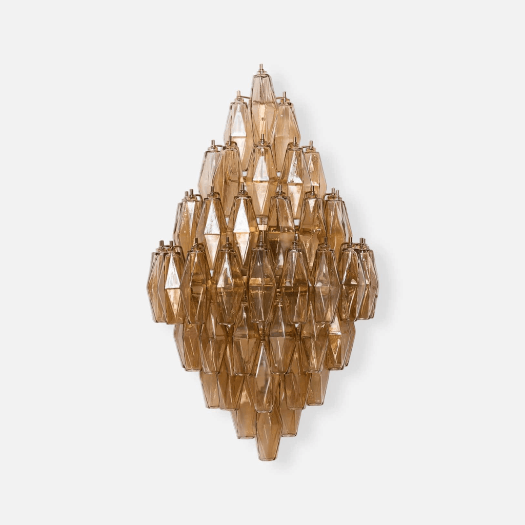 Sorrento Wall Light, Hardwired Wall Sconce, Metal, L 46cm x W 28cm x H 77cm