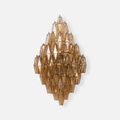 Sorrento Wall Light, Hardwired Wall Sconce, Metal, L 46cm x W 28cm x H 77cm