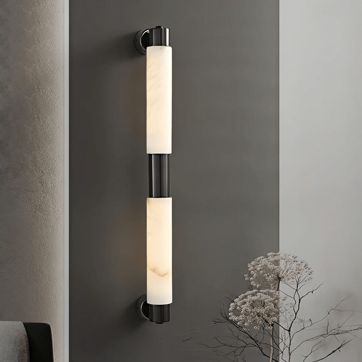 Alatar Alabaster Wall Light, Hardwired Wall Sconce, detail 3