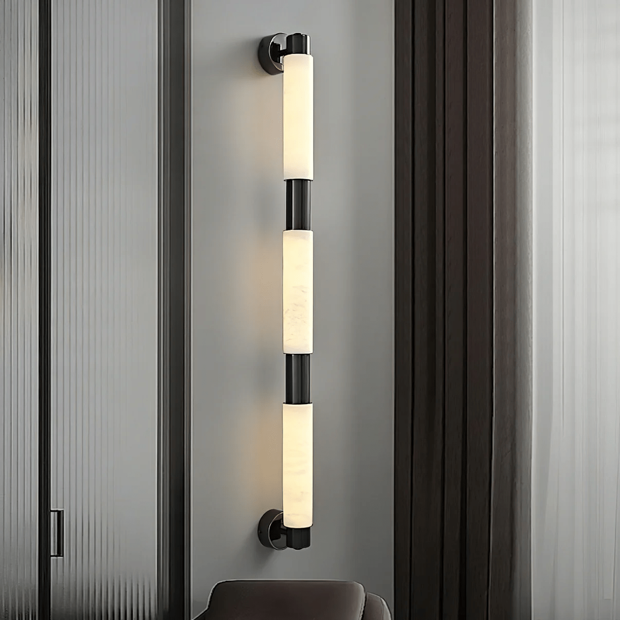Alatar Alabaster Wall Light, Hardwired Wall Sconce, detail 4