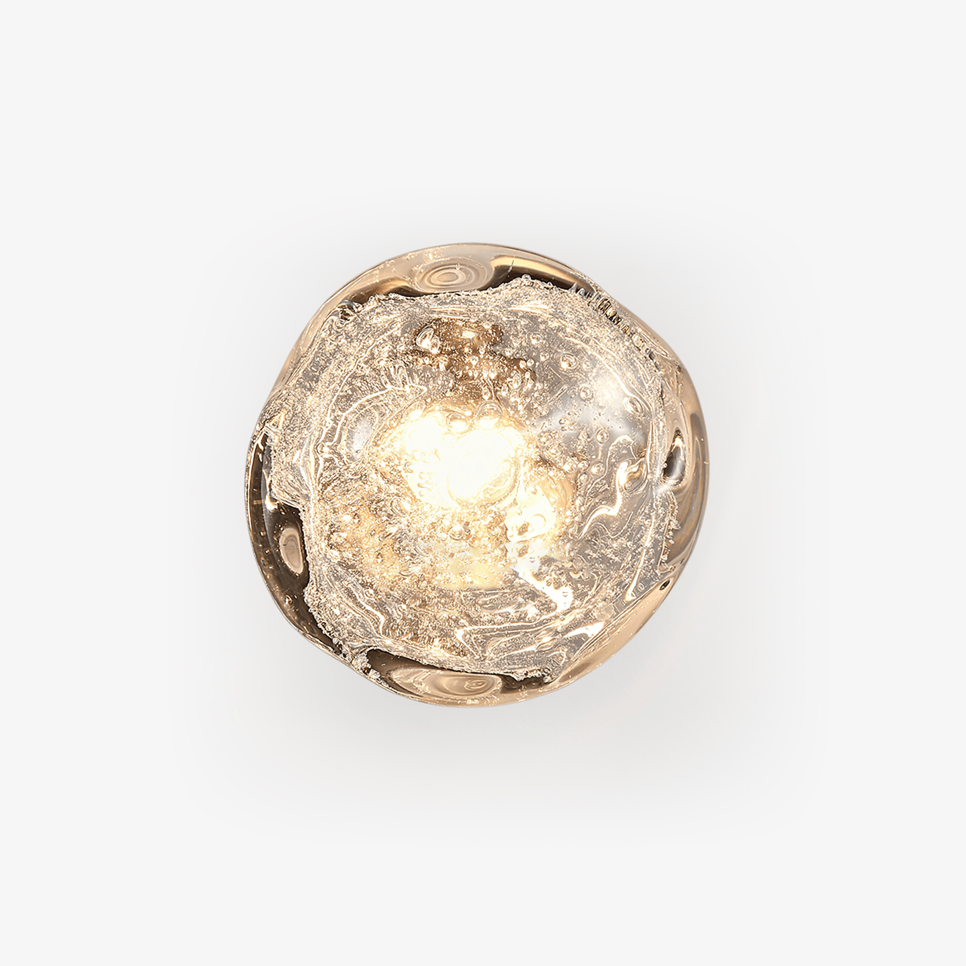 Orrin Molten Glass Wall Light, Hardwired Wall Sconce, detail 2