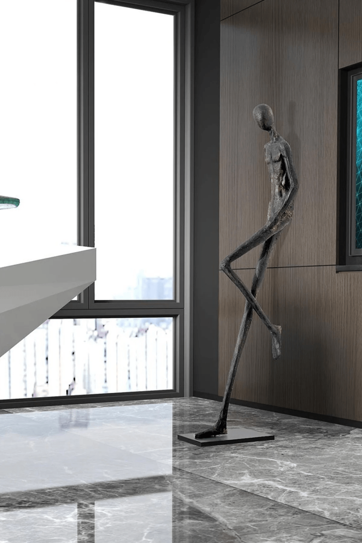 Glass Lemvix Sculpture Floor Ornaments, Floor Lamp, detail 8