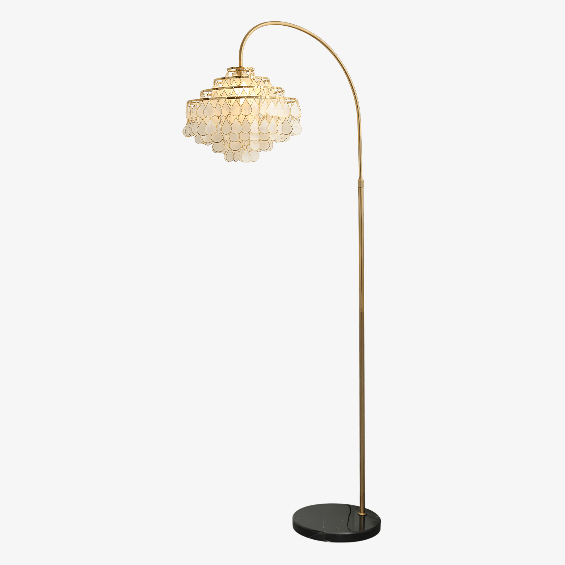 Shells Floor Light, Floor Lamp, Metal, Dia 40cm x H 190cm