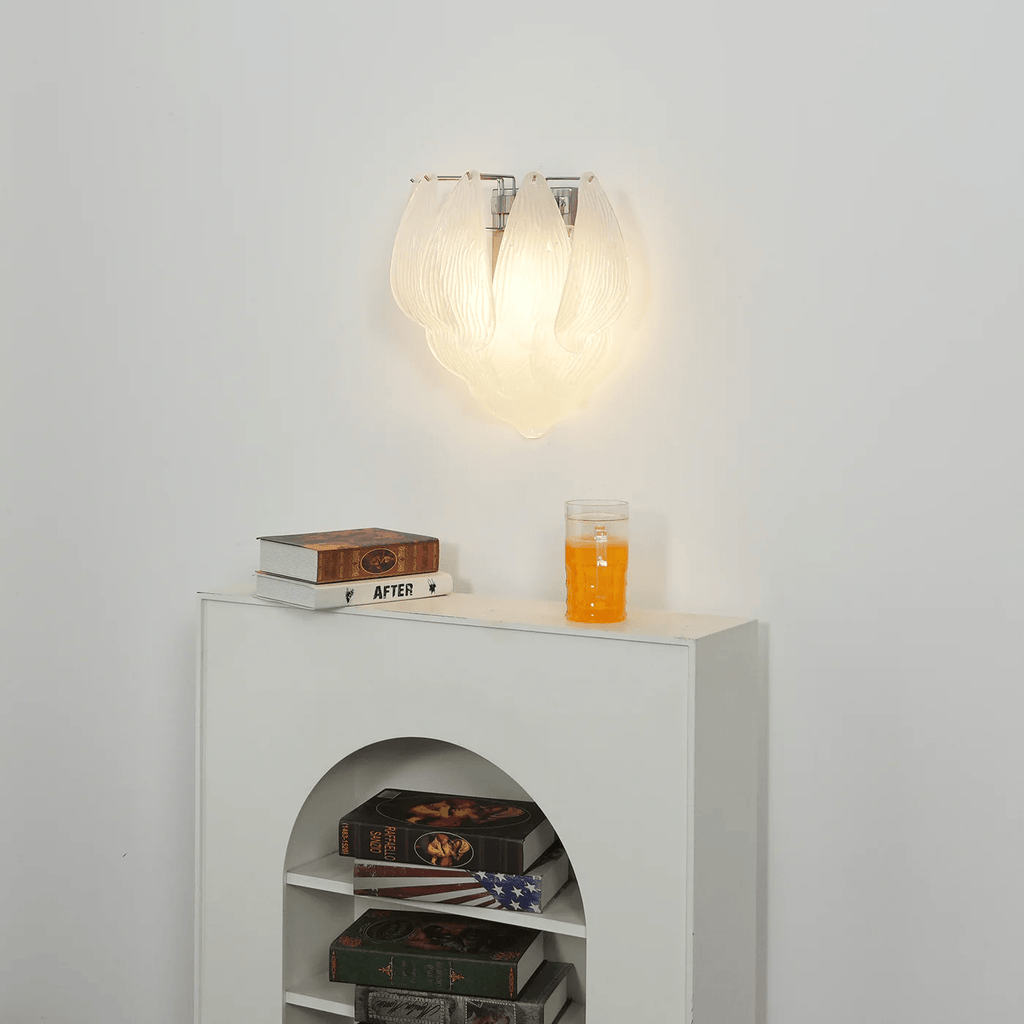 Tuliva Murano Wall Light, Hardwired Wall Sconce, detail 4