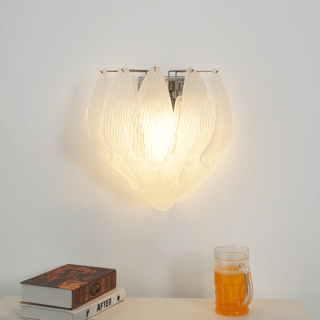 Tuliva Murano Wall Light, Hardwired Wall Sconce, detail 3