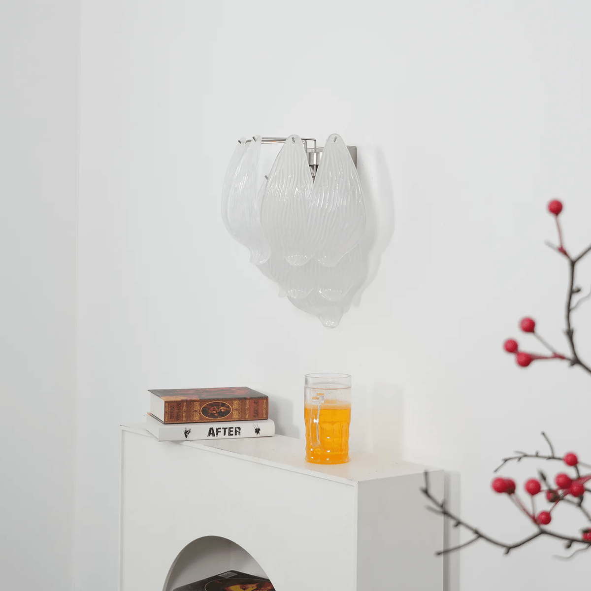 Tuliva Murano Wall Light, Hardwired Wall Sconce, detail 6