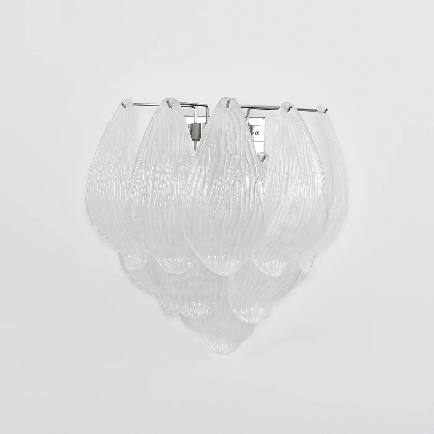 Tuliva Murano Wall Light, Hardwired Wall Sconce, Metal, L 36cm x H 40cm x W 20cm